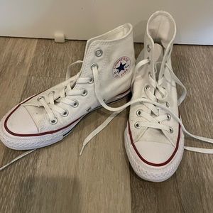 White Converse High Tops